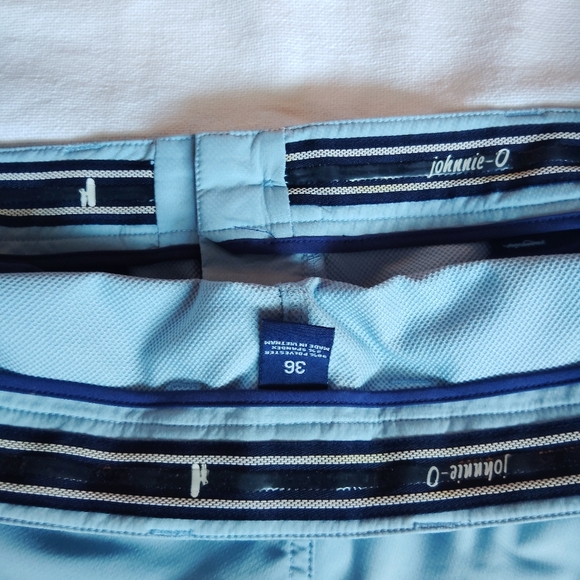 JOHNNIE O PREP PERFORMANCE GOLF SHORTS 36 BLUE/KHAKI WEEKEND CASUAL NWOT LOT/2 - Picture 4 of 10